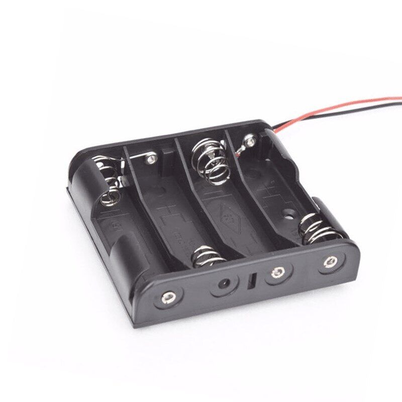 4'Lü AA Kalem Pil Yuvası - Dörtlü AA Kalem Pil Kutusu