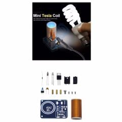 DC 9-12V BD243 Mini Tesla Bobin Kiti Modülü Kendin Yap Hobi Devresi DIY Lehimleme Kiti Demonte(Montesiz)