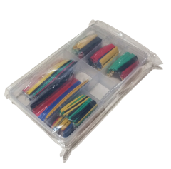 Kutulu 164 Parça Renkli Makaron Seti Daralan Makaron Kablo Koruyucu Kılıf Makaron Set Tamir Kiti 164 Adet 8 Boy 5 Renk