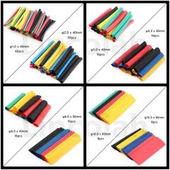 Kutulu 164 Parça Renkli Makaron Seti Daralan Makaron Kablo Koruyucu Kılıf Makaron Set Tamir Kiti 164 Adet 8 Boy 5 Renk