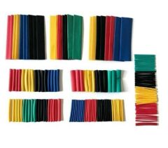 Kutulu 164 Parça Renkli Makaron Seti Daralan Makaron Kablo Koruyucu Kılıf Makaron Set Tamir Kiti 164 Adet 8 Boy 5 Renk