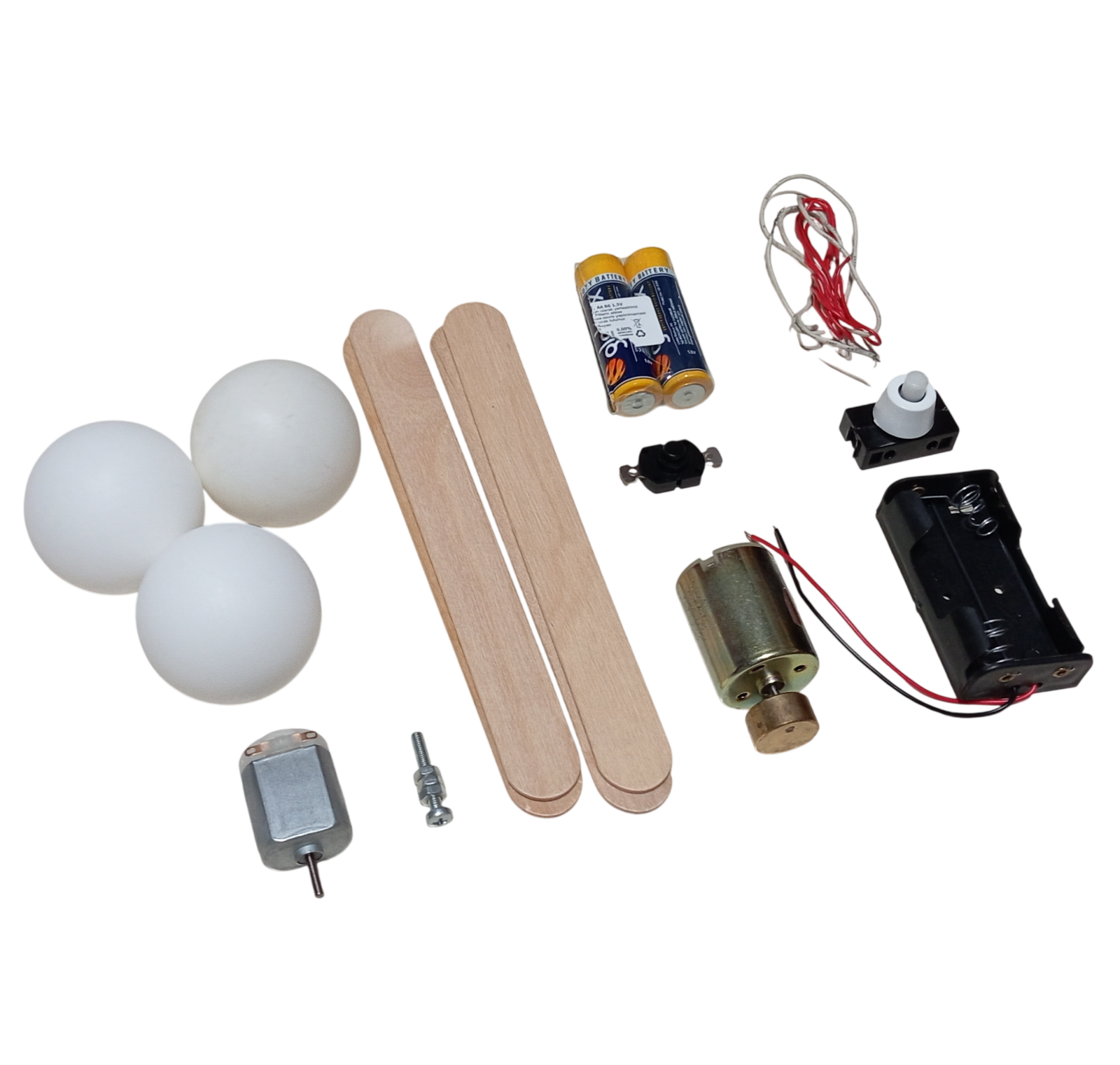 Zıp Zıp Robot Maker Kiti DC 3V Titreşim Motoru Pin Pon Topu Pil Anahtar Kendin Yap Hobi Devresi DIY Lehimleme Kiti Demonte(Montesiz)