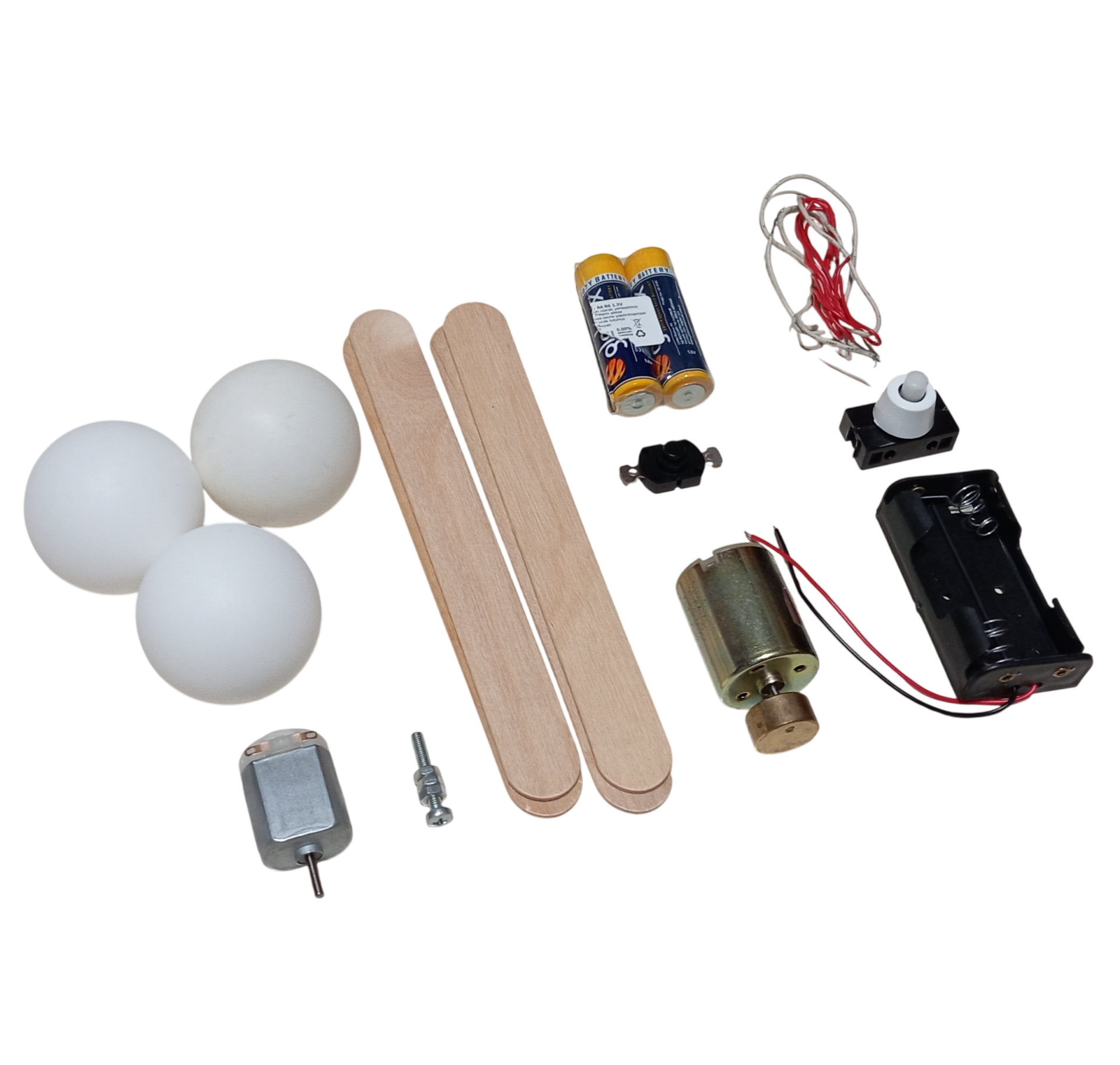 Zıp Zıp Robot Maker Kiti DC 3V Titreşim Motoru Pin Pon Topu Pil Anahtar Kendin Yap Hobi Devresi DIY Lehimleme Kiti Demonte(Montesiz)