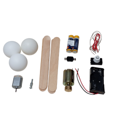 Zıp Zıp Robot Maker Kiti DC 3V Titreşim Motoru Pin Pon Topu Pil Anahtar Kendin Yap Hobi Devresi DIY Lehimleme Kiti Demonte(Montesiz)
