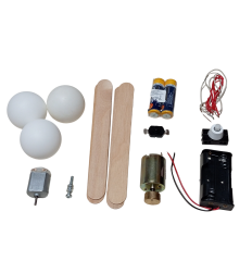 Zıp Zıp Robot Maker Kiti DC 3V Titreşim Motoru Pin Pon Topu Pil Anahtar Kendin Yap Hobi Devresi DIY Lehimleme Kiti Demonte(Montesiz)
