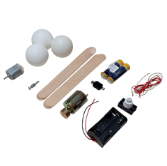 Zıp Zıp Robot Maker Kiti DC 3V Titreşim Motoru Pin Pon Topu Pil Anahtar Kendin Yap Hobi Devresi DIY Lehimleme Kiti Demonte(Montesiz)