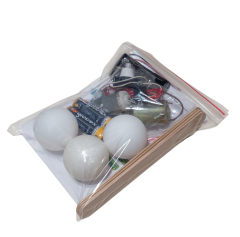 Zıp Zıp Robot Maker Kiti DC 3V Titreşim Motoru Pin Pon Topu Pil Anahtar Kendin Yap Hobi Devresi DIY Lehimleme Kiti Demonte(Montesiz)