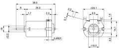 F130 3-6V DC Motor - Hobi ve Oyuncak Motoru