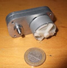 6V 130 RPM Redüktörlü DC Motor - Metal L Tipi Motor