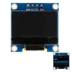 0.96'' 128x64 0.96 inch Oled Grafik Lcd Ekran SSD1306 4 Pin I2C Beyaz