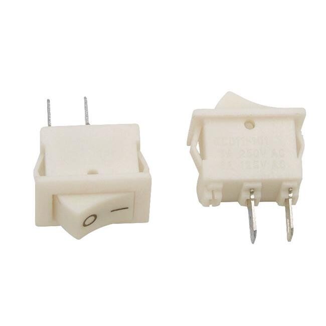 KCD11 Mini On-Off Anahtar - Beyaz - 5 Adet
