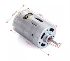 RS540 DC 6-24V (Çap 36mm) Yüksek Torklu Motor