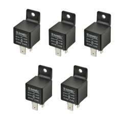 5 Adet Sanel 12V Güç Rölesi 4 Uçlu SR1245A 12V/80A
