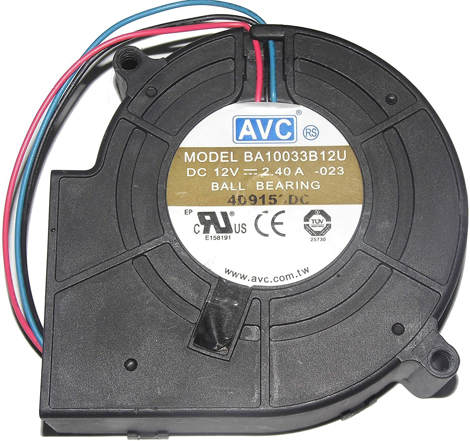 BA10033B12U AVC DC 12V 2.4A 28W 3 Pin Rulmanlı Salyangoz Fan 12V 97x94x33mm