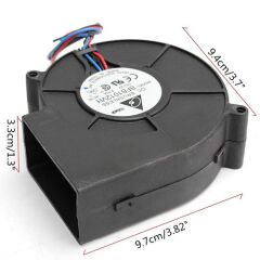 BA10033B12U AVC DC 12V 2.4A 28W 3 Pin Rulmanlı Salyangoz Fan 12V 97x94x33mm