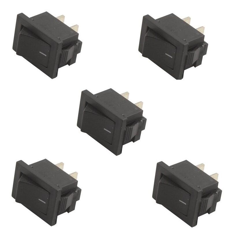 KCD1 On/Off Anahtar - Siyah - 5 Adet